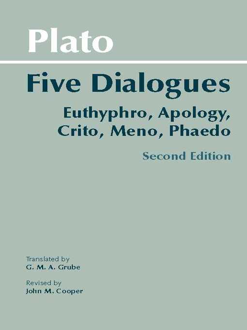 Title details for Plato: Five Dialogues by Plato - Wait list